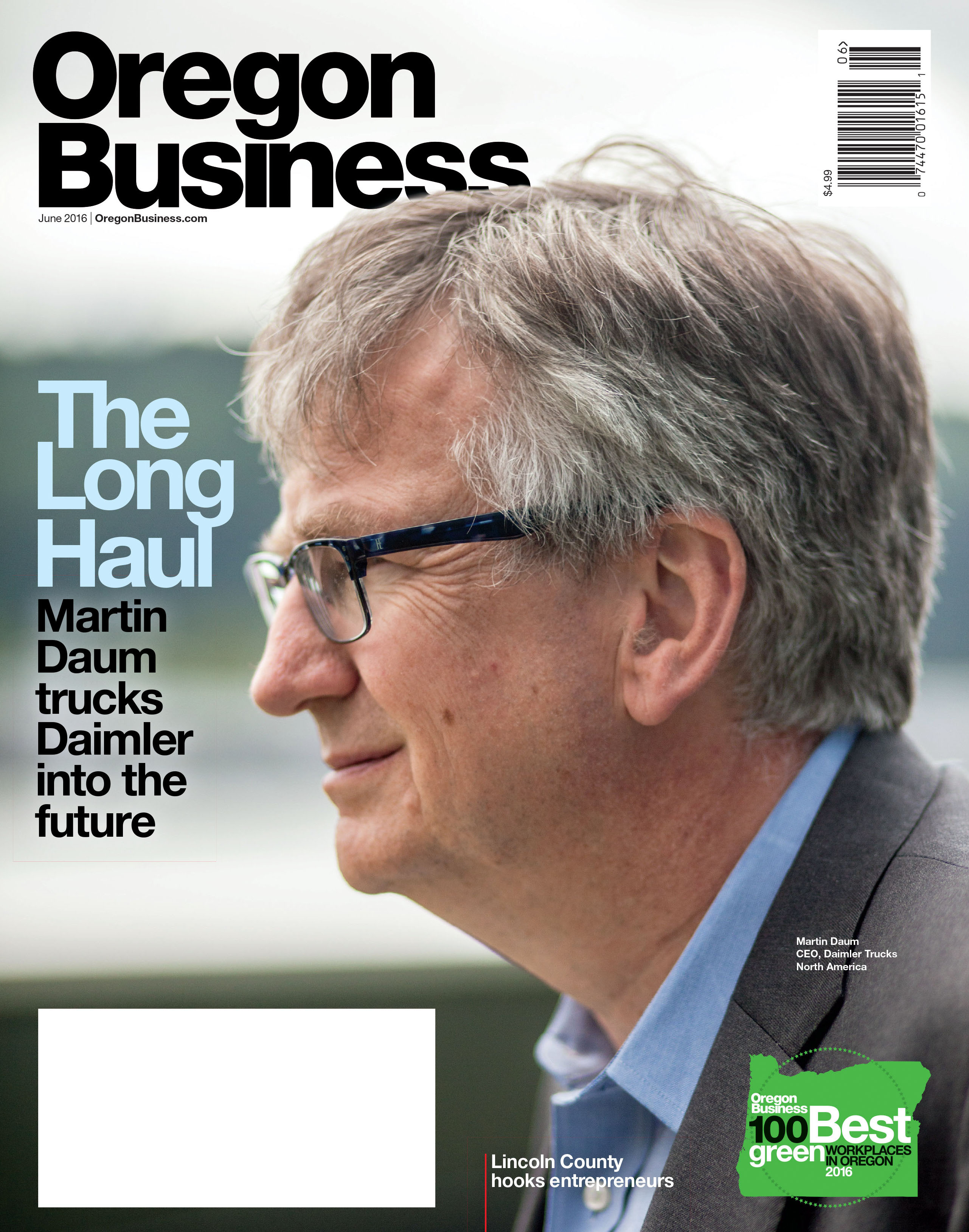 Oregon Business Cover June 2016 - Martin Daum portrait